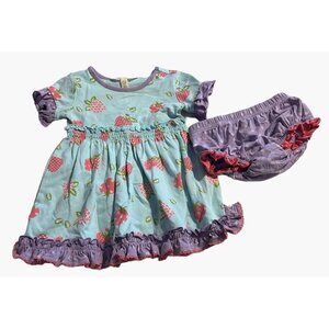 Matilda Jane So Berry Cure Dress Infant Girls Size 6-12 months Excellent very ge